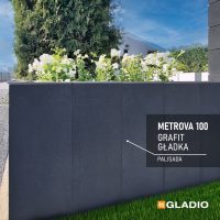 Gladio palisada METROVA wys.100 cm gładka kolor