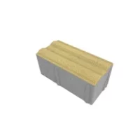 Polbruk PŁYTA FOCUS pomoc dla niewidomych 20x10x8 ostrzegawcza / kierunkowa gładka żółta