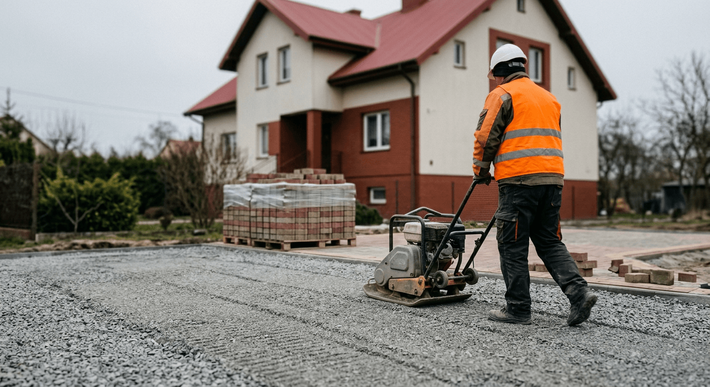 Na czym układać kostkę brukową?